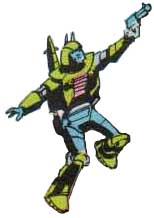 One thing Geoff Senior is good at is giving characters consistent guns. This guy's gun is the same throughout the issue, even when Optimus Prime steals it.