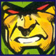 A closeup of Triton's ugly mug.